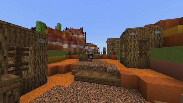 Screenshot of the Minecraft Bedrock Marketplace product Dungeon Skyblock created by Pixelusion.