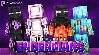Thumbnail of the Minecraft Bedrock Marketplace product Elemental Endermans created by Pixelusion.