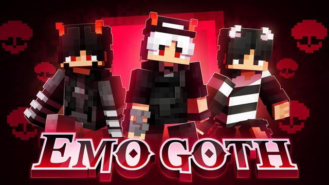 Thumbnail of the Minecraft Bedrock Marketplace product Emo Goth Skin created by Pixelusion.