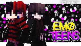 Thumbnail of the Minecraft Bedrock Marketplace product Emo Teens created by Pixelusion.