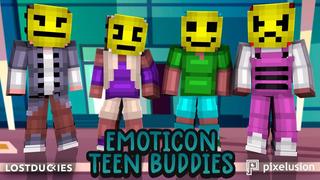 Thumbnail of the Minecraft Bedrock Marketplace product Emoticon Teen Buddies created by Pixelusion.