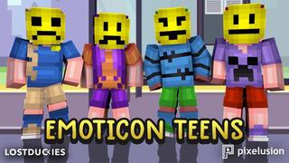 Thumbnail of the Minecraft Bedrock Marketplace product Emoticon Teens created by Pixelusion.