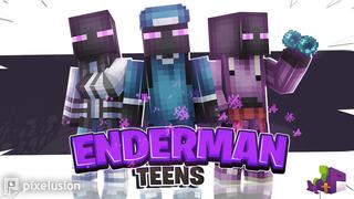 Thumbnail of the Minecraft Bedrock Marketplace product Enderman Teens created by Pixelusion.