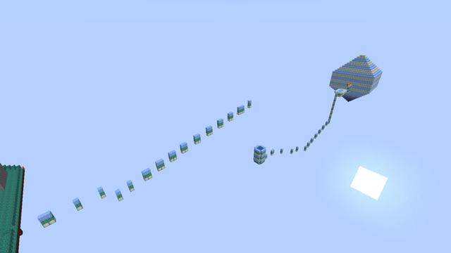 Screenshot of the Minecraft Bedrock Marketplace product Epic Parkour Skyblock created by Pixelusion.
