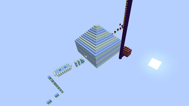 Screenshot of the Minecraft Bedrock Marketplace product Epic Parkour Skyblock created by Pixelusion.