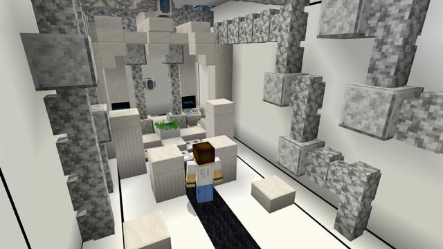 Screenshot of the Minecraft Bedrock Marketplace product Escaping: The Experiment created by Pixelusion.