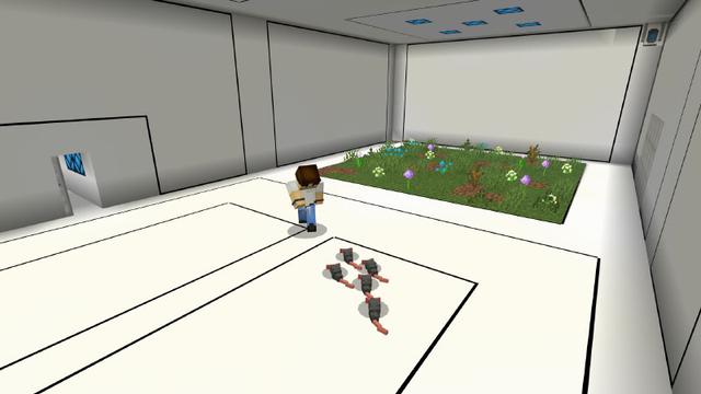 Screenshot of the Minecraft Bedrock Marketplace product Escaping: The Experiment created by Pixelusion.