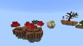 Screenshot of the Minecraft Bedrock Marketplace product Falling Mobs Skyblock created by Pixelusion.