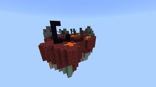 Screenshot of the Minecraft Bedrock Marketplace product Falling Mobs Skyblock created by Pixelusion.