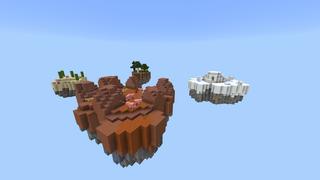 Screenshot of the Minecraft Bedrock Marketplace product Falling Mobs Skyblock created by Pixelusion.