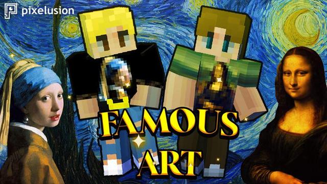 Thumbnail of the Minecraft Bedrock Marketplace product Famous Art created by Pixelusion.