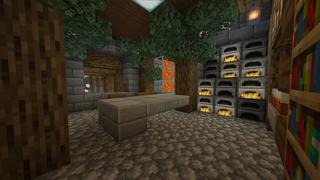 Screenshot of the Minecraft Bedrock Marketplace product Fantastic Mountainside Base created by Pixelusion.