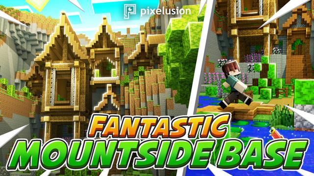 Thumbnail of the Minecraft Bedrock Marketplace product Fantastic Mountainside Base created by Pixelusion.