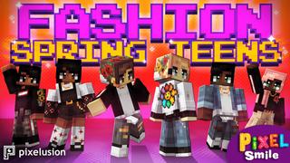 Thumbnail of the Minecraft Bedrock Marketplace product Fashion Spring Teens created by Pixelusion.