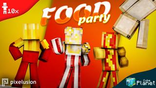 Thumbnail of the Minecraft Bedrock Marketplace product Food Party created by Pixelusion.