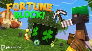 Thumbnail of the Minecraft Bedrock Marketplace product Fortune Block! created by Pixelusion.