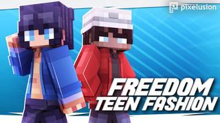 Thumbnail of the Minecraft Bedrock Marketplace product Freedom Teen Fashion created by Pixelusion.
