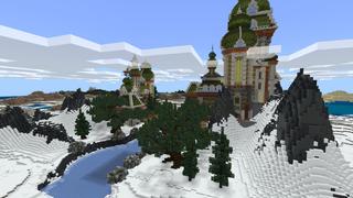 Screenshot of the Minecraft Bedrock Marketplace product Frozen Palace created by Pixelusion.