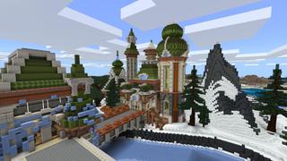 Screenshot of the Minecraft Bedrock Marketplace product Frozen Palace created by Pixelusion.