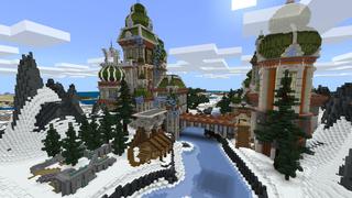 Screenshot of the Minecraft Bedrock Marketplace product Frozen Palace created by Pixelusion.
