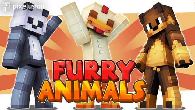 Thumbnail of the Minecraft Bedrock Marketplace product Furry Animals created by Pixelusion.