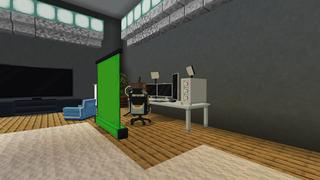 Screenshot of the Minecraft Bedrock Marketplace product Gamer Town created by Pixelusion.