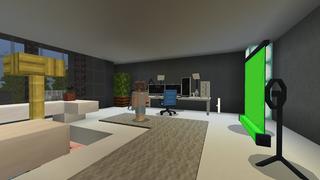 Screenshot of the Minecraft Bedrock Marketplace product Gamer Town created by Pixelusion.