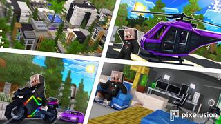 Thumbnail of the Minecraft Bedrock Marketplace product Gamer Town created by Pixelusion.