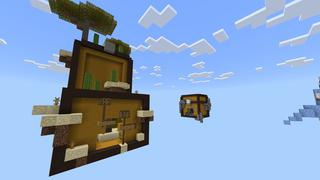 Screenshot of the Minecraft Bedrock Marketplace product Giant Chest Skyblock created by Pixelusion.