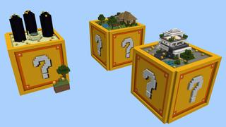 Screenshot of the Minecraft Bedrock Marketplace product Bloc chanceux géant Skyblock created by Pixelusion.