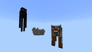 Screenshot of the Minecraft Bedrock Marketplace product Giant Mobs Skyblock created by Pixelusion.