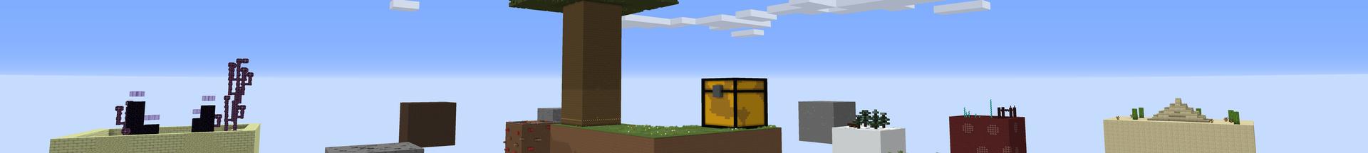 Panorama of the Minecraft Bedrock Marketplace product Giant Skyblock created by Pixelusion.