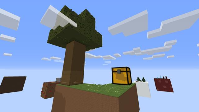 Screenshot of the Minecraft Bedrock Marketplace product Giant Skyblock created by Pixelusion.