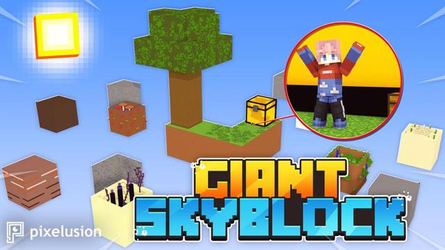 Thumbnail of the Minecraft Bedrock Marketplace product Riesiger Skyblock created by Pixelusion.