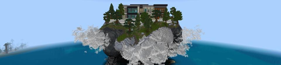 Panorama of the Minecraft Bedrock Marketplace product God Mansion created by Pixelusion.