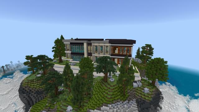 Screenshot of the Minecraft Bedrock Marketplace product God Mansion created by Pixelusion.