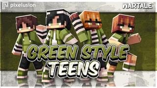 Thumbnail of the Minecraft Bedrock Marketplace product Green Style Teens created by Pixelusion.
