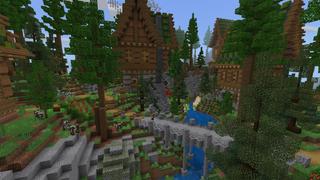 Screenshot of the Minecraft Bedrock Marketplace product Greenville created by Pixelusion.