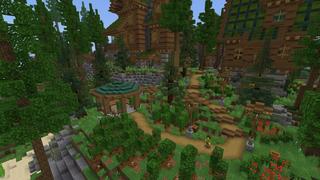 Screenshot of the Minecraft Bedrock Marketplace product Greenville created by Pixelusion.