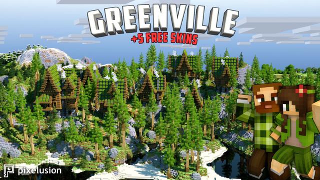 Thumbnail of the Minecraft Bedrock Marketplace product Greenville created by Pixelusion.