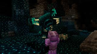 Screenshot of the Minecraft Bedrock Marketplace product Hacker Mansion created by Pixelusion.