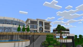 Screenshot of the Minecraft Bedrock Marketplace product Hacker Mansion created by Pixelusion.
