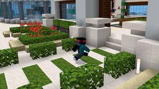 Screenshot of the Minecraft Bedrock Marketplace product Hacker Mansion created by Pixelusion.