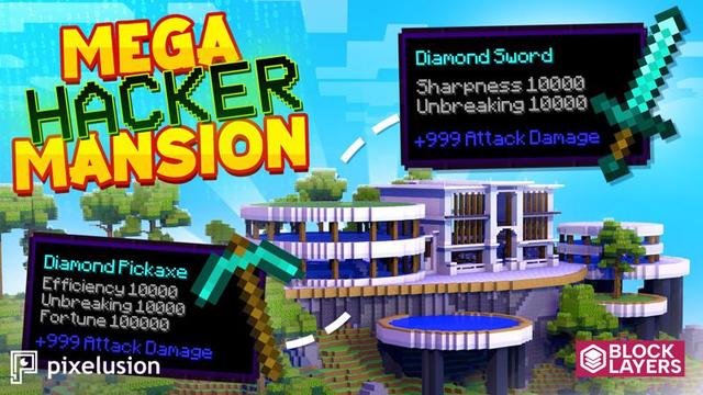 Thumbnail of the Minecraft Bedrock Marketplace product Hacker Mansion created by Pixelusion.