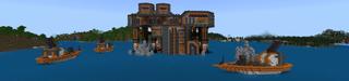 Panorama of the Minecraft Bedrock Marketplace product Hacker Platform created by Pixelusion.