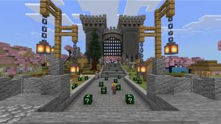 Screenshot of the Minecraft Bedrock Marketplace product Hacker Village created by Pixelusion.