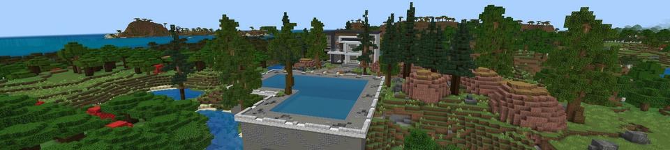 Panorama of the Minecraft Bedrock Marketplace product Hacker Weapons created by Pixelusion.