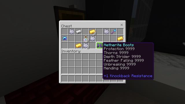 Screenshot of the Minecraft Bedrock Marketplace product Hacker Weapons created by Pixelusion.
