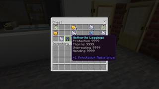 Screenshot of the Minecraft Bedrock Marketplace product Hacker Weapons created by Pixelusion.