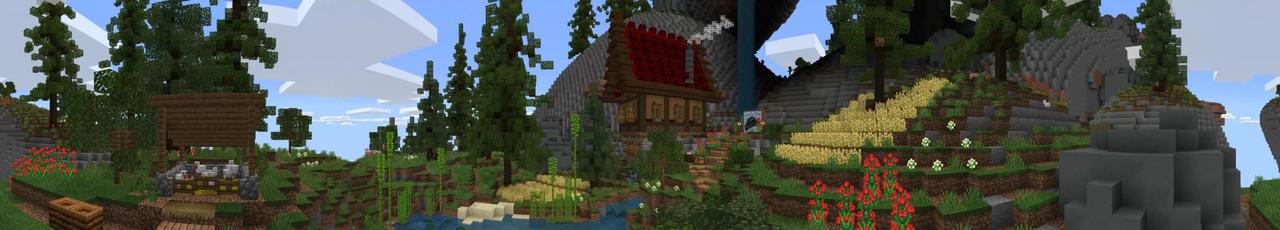 Panorama of the Minecraft Bedrock Marketplace product Hand of Life created by Pixelusion.